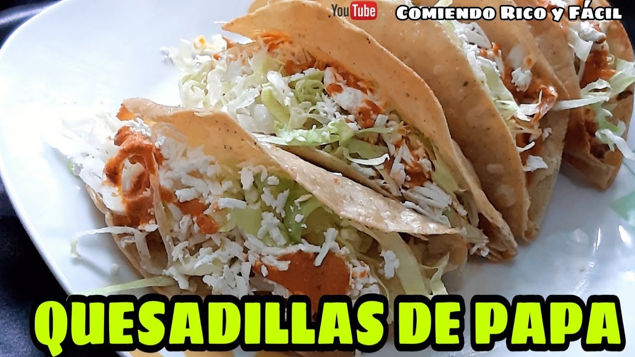 Receta de Quesadillas fritas de papa