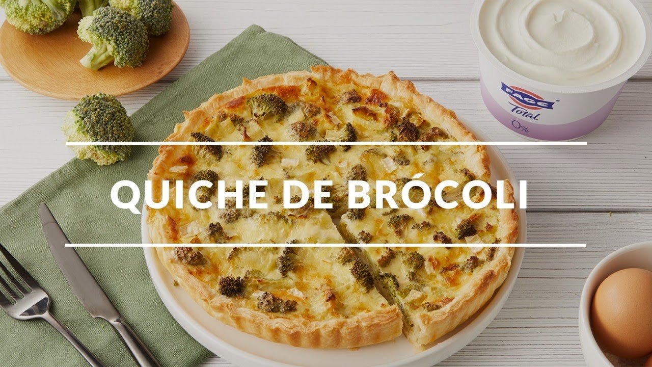 Receta de Quiche de brócoli y atún