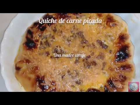 Receta de Quiche de carne picada y queso