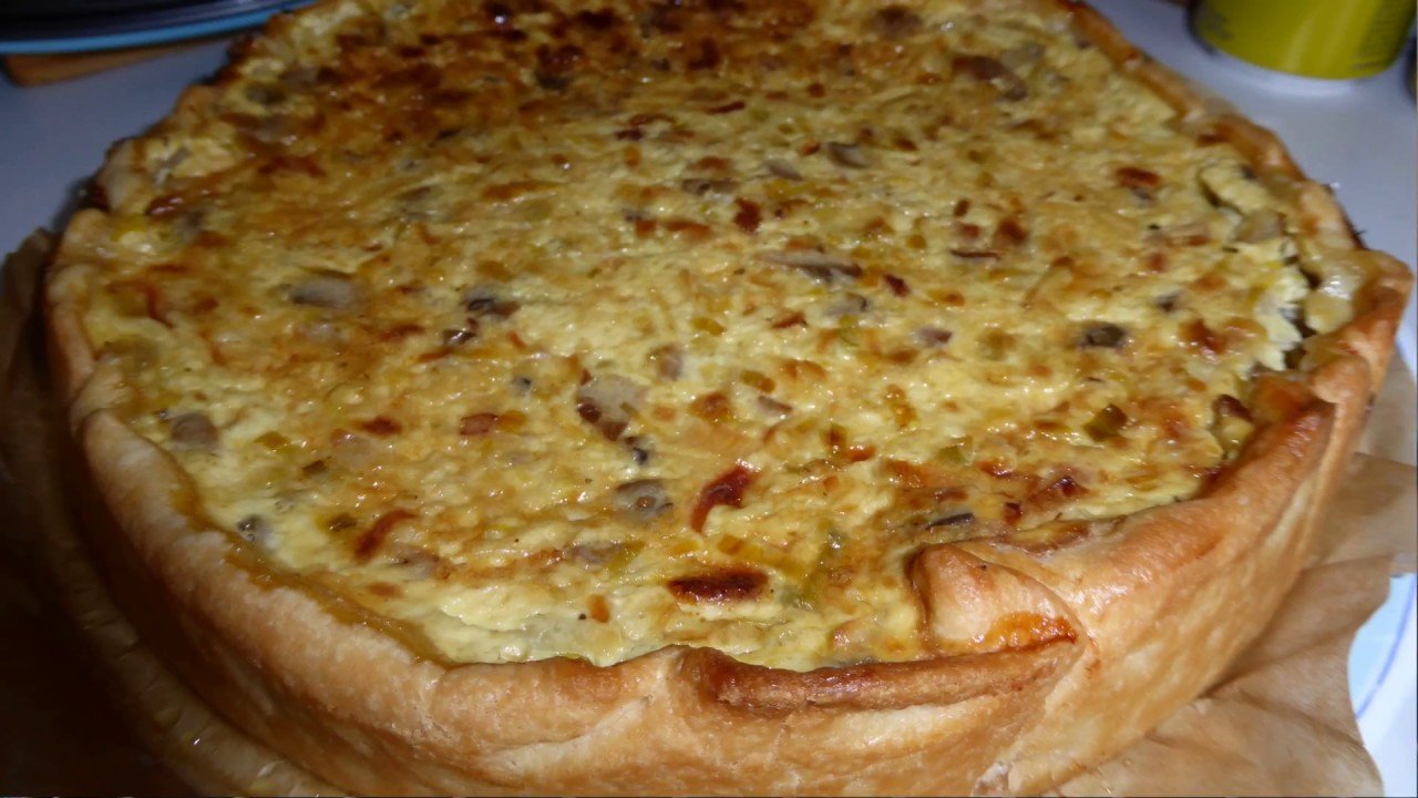 Receta de Quiche de puerros