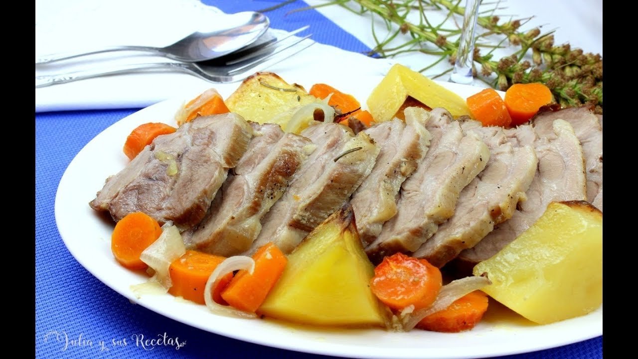 Receta de Redondo de cerdo al horno