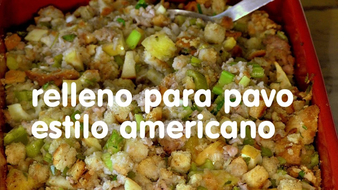 Receta de Relleno de pan para pavo