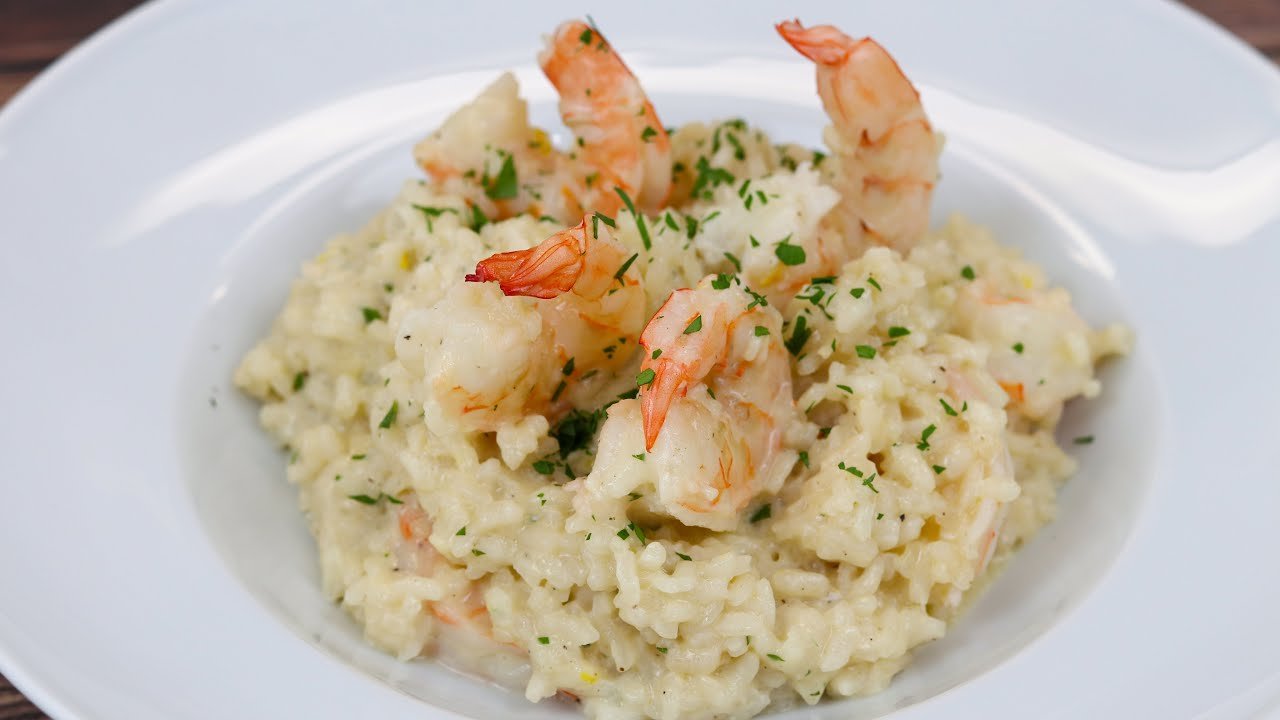 Receta de Risotto de camarones