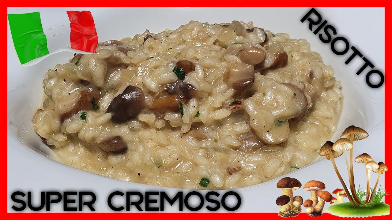 Receta de Risotto de champiñones con parmesano