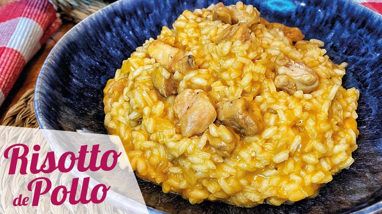 Receta de Risotto de pollo y verduras