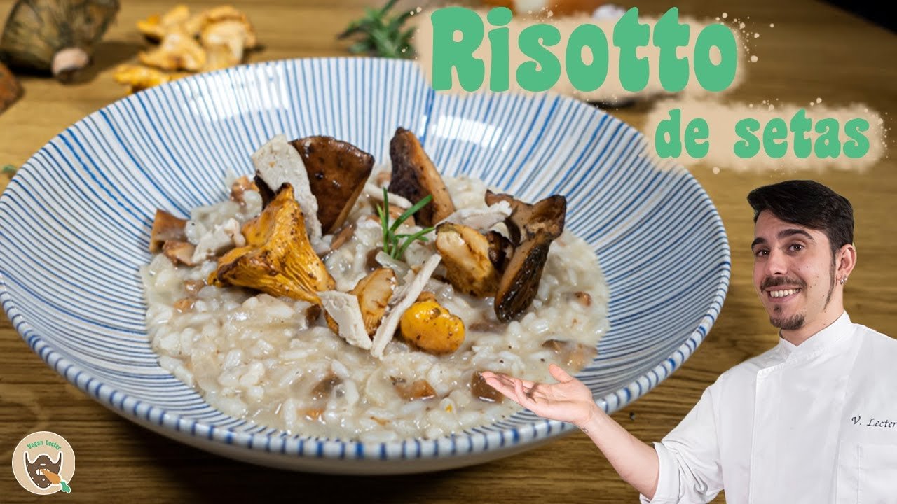 Receta de Risotto vegano de setas