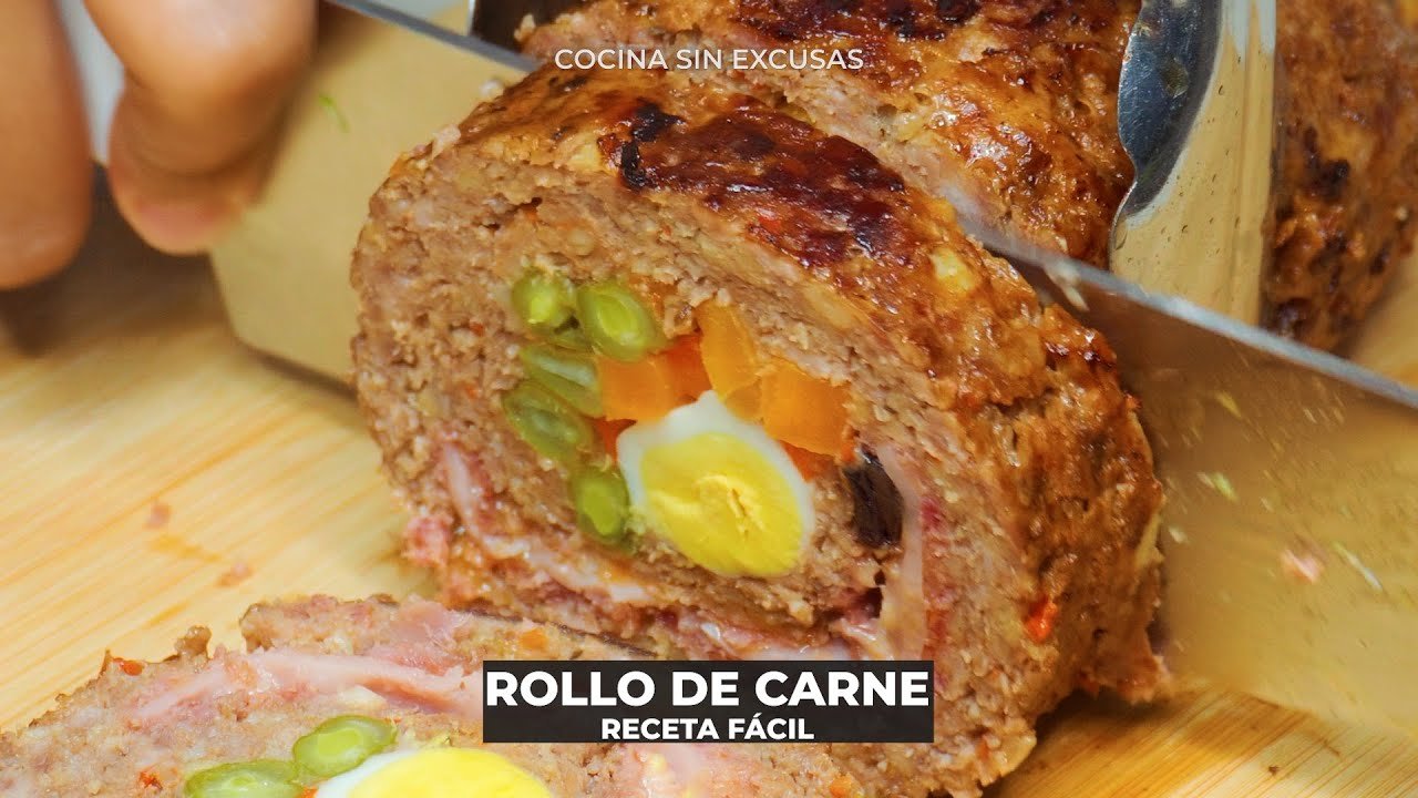 Receta de Rollo de carne molida