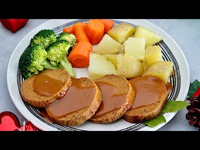 Receta de Rollo de carne vegano