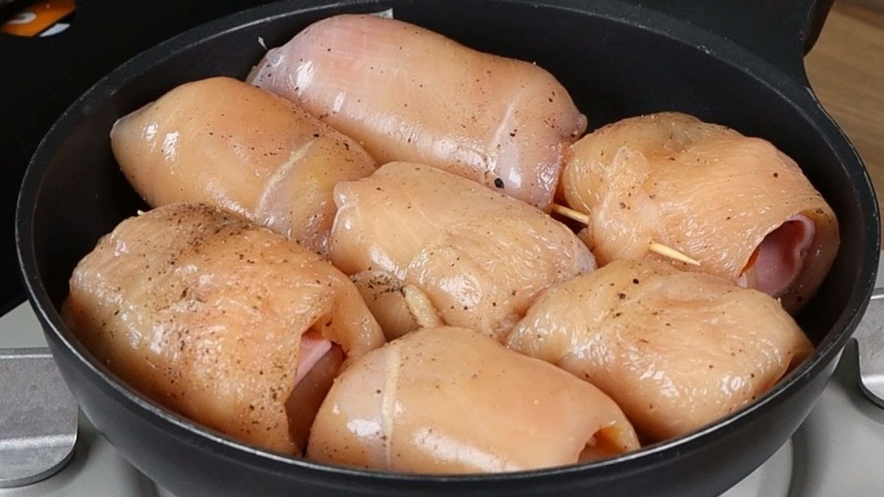 Receta de Rollo de pechuga de pollo