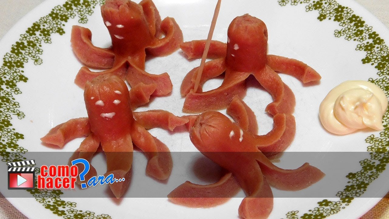 Receta de Salchichas divertidas para niños