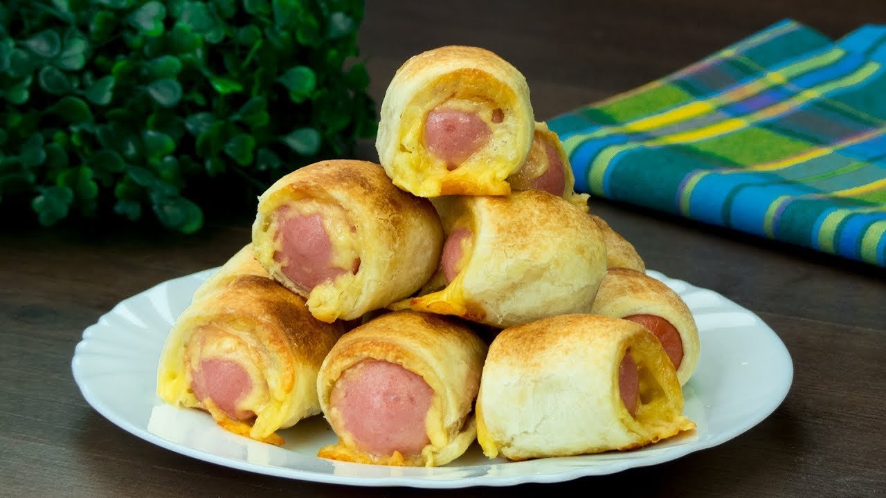 Receta de Salchichas envueltas en masa