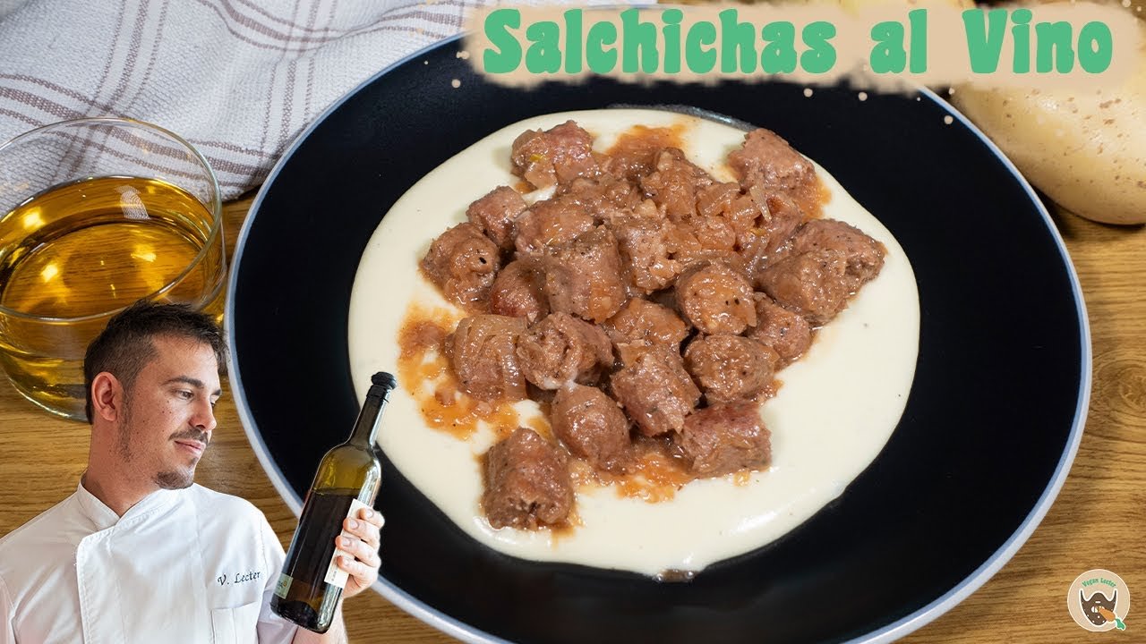 Receta de Salchichas veganas al vino