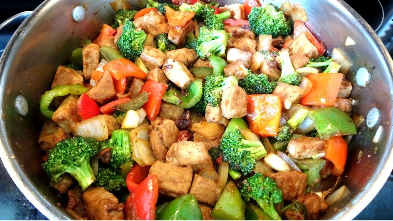 Receta de Salteado de cerdo con verduras