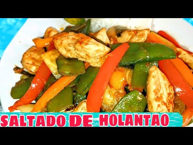 Receta de Salteado de pollo con holantao