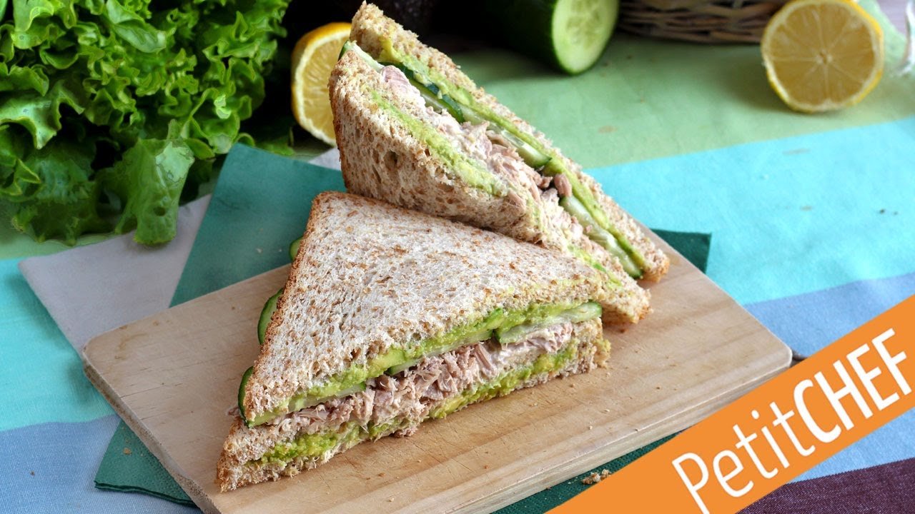Receta de Sándwich de aguacate y atún