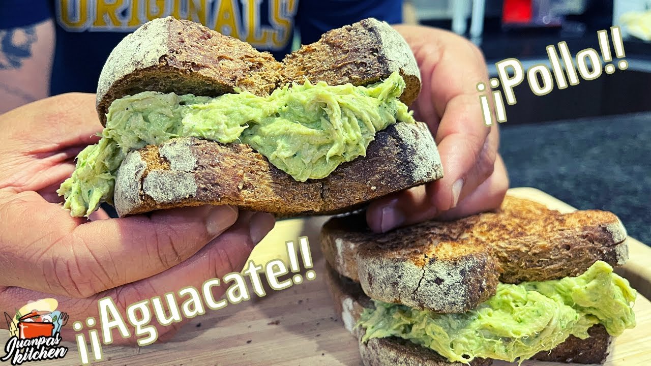 Receta de Sándwich de pollo y aguacate