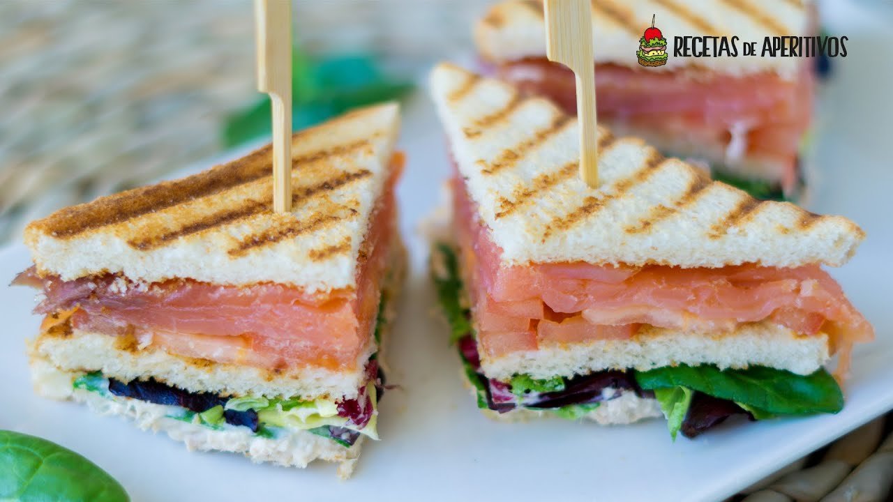 Receta de Sándwich de salmón ahumado