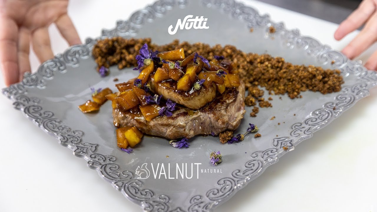 Receta de Solomillo con foie y manzana