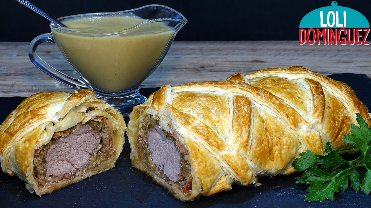 Receta de Solomillo con hojaldre y manzana