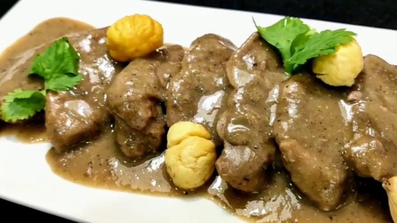 Receta de Solomillo con salsa de castañas