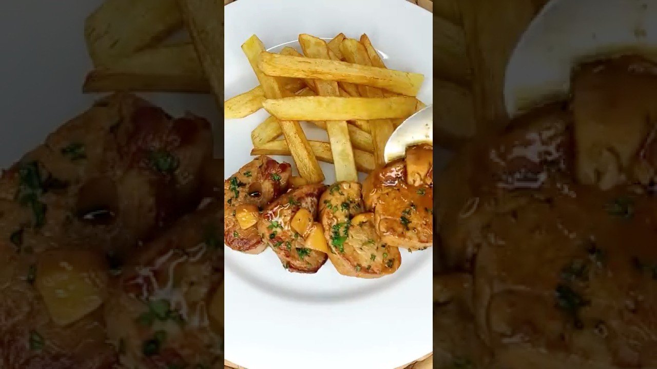 Receta de Solomillo de cerdo Lékué en salsa de Jerez