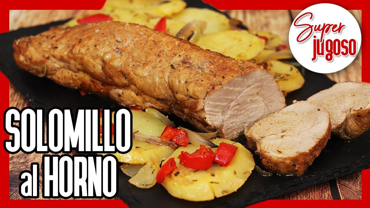 Receta de Solomillo de cerdo al horno en salsa