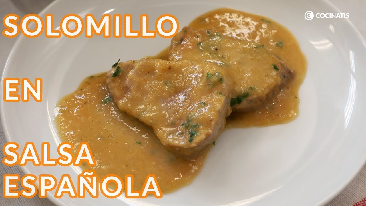 Receta de Solomillo de cerdo en salsa española