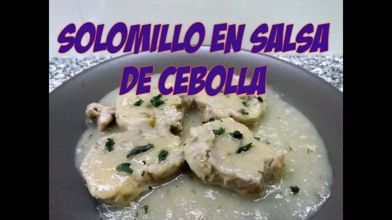 Receta de Solomillo en salsa de cebolla