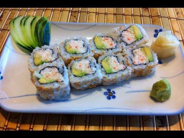 Receta de Sushi california roll