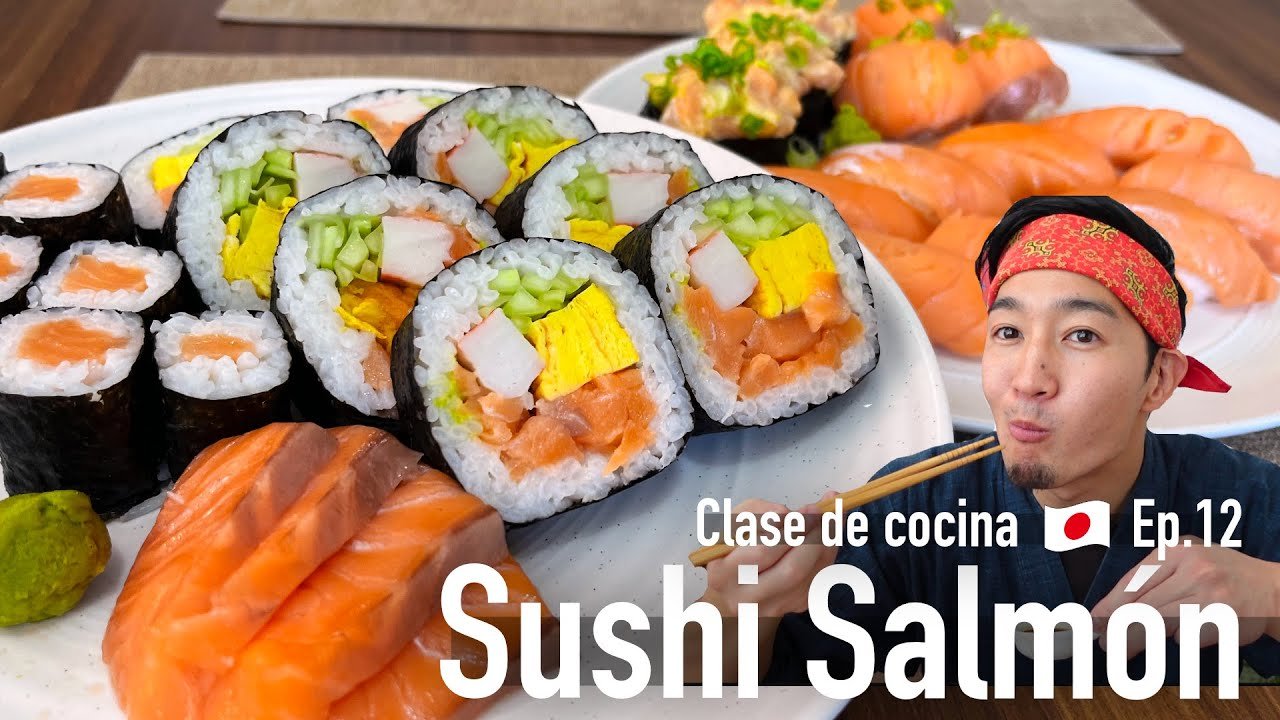 Receta de Sushi de piel de salmón