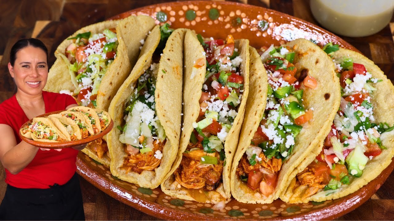 Receta de Tacos de tinga de pollo