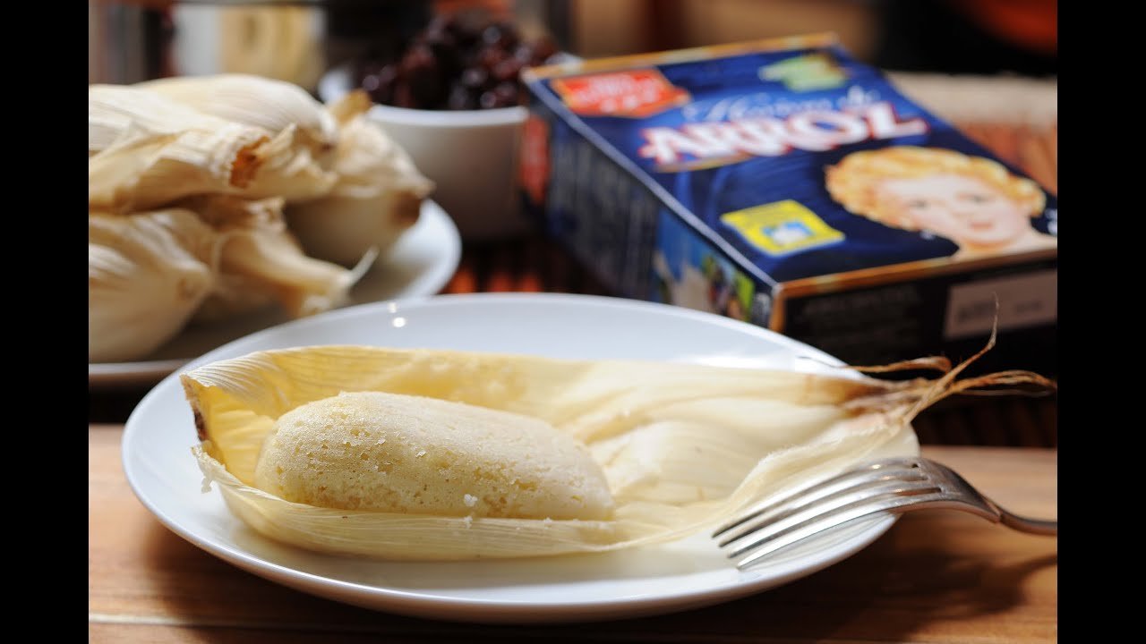 Receta de Tamales canarios con queso manchego
