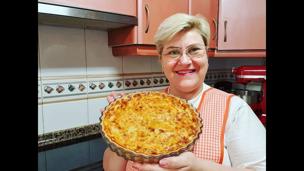 Receta de Tarta de jamón y queso con masa quebrada