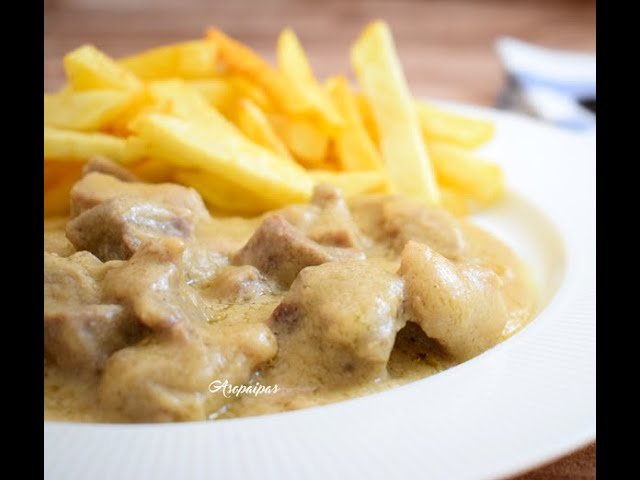 Receta de Ternera con salsa de almendras