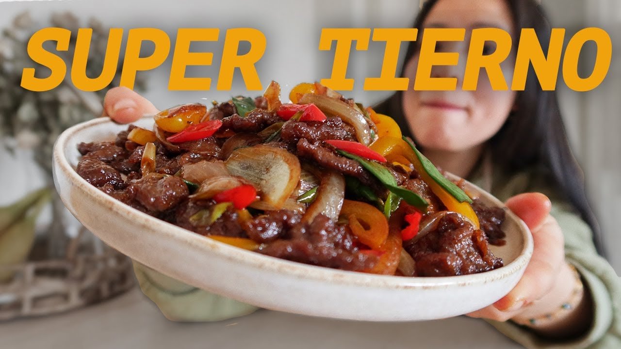 Receta de Ternera con setas estilo chino