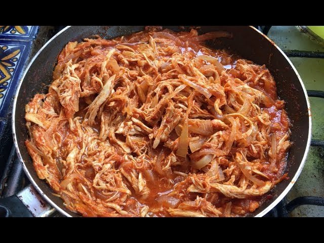 Receta de Tinga de pollo con chipotle