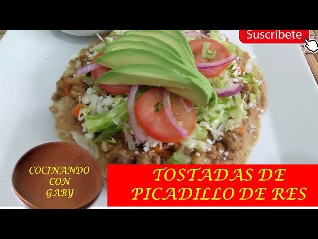 Receta de Tostadas de picadillo