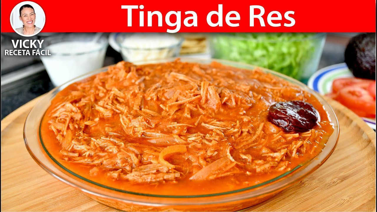 Receta de Tostadas de tinga de res