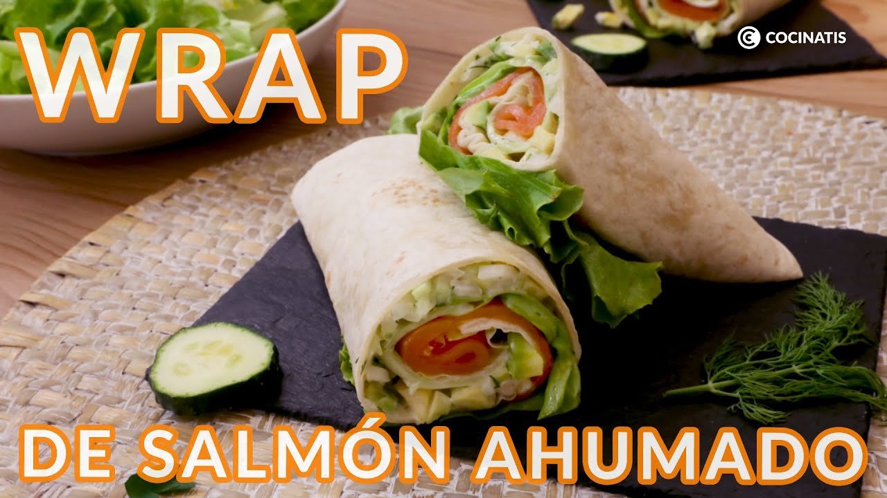 Receta de Wrap de salmón ahumado