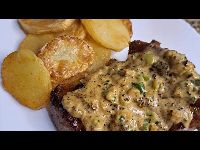 Receta de lomo a la crema de verdeo con papas