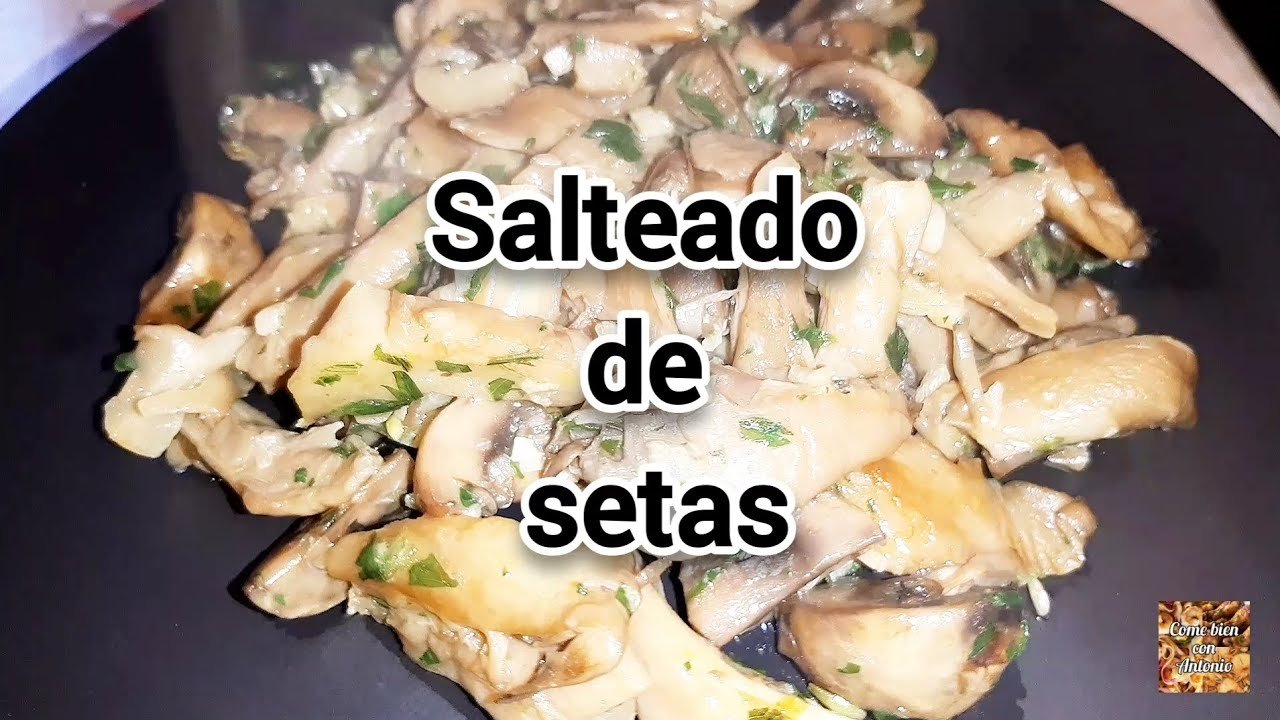 Setas salteadas con sésamo
