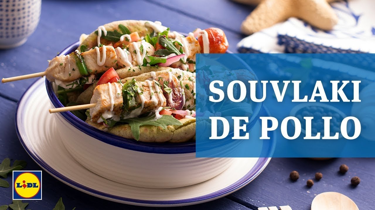 Souvlaki de pollo