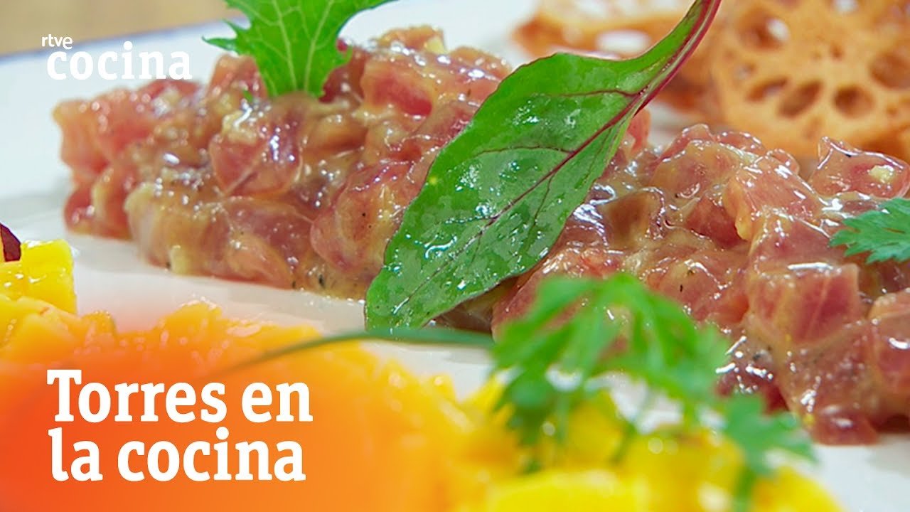 Tartar de atún con mango