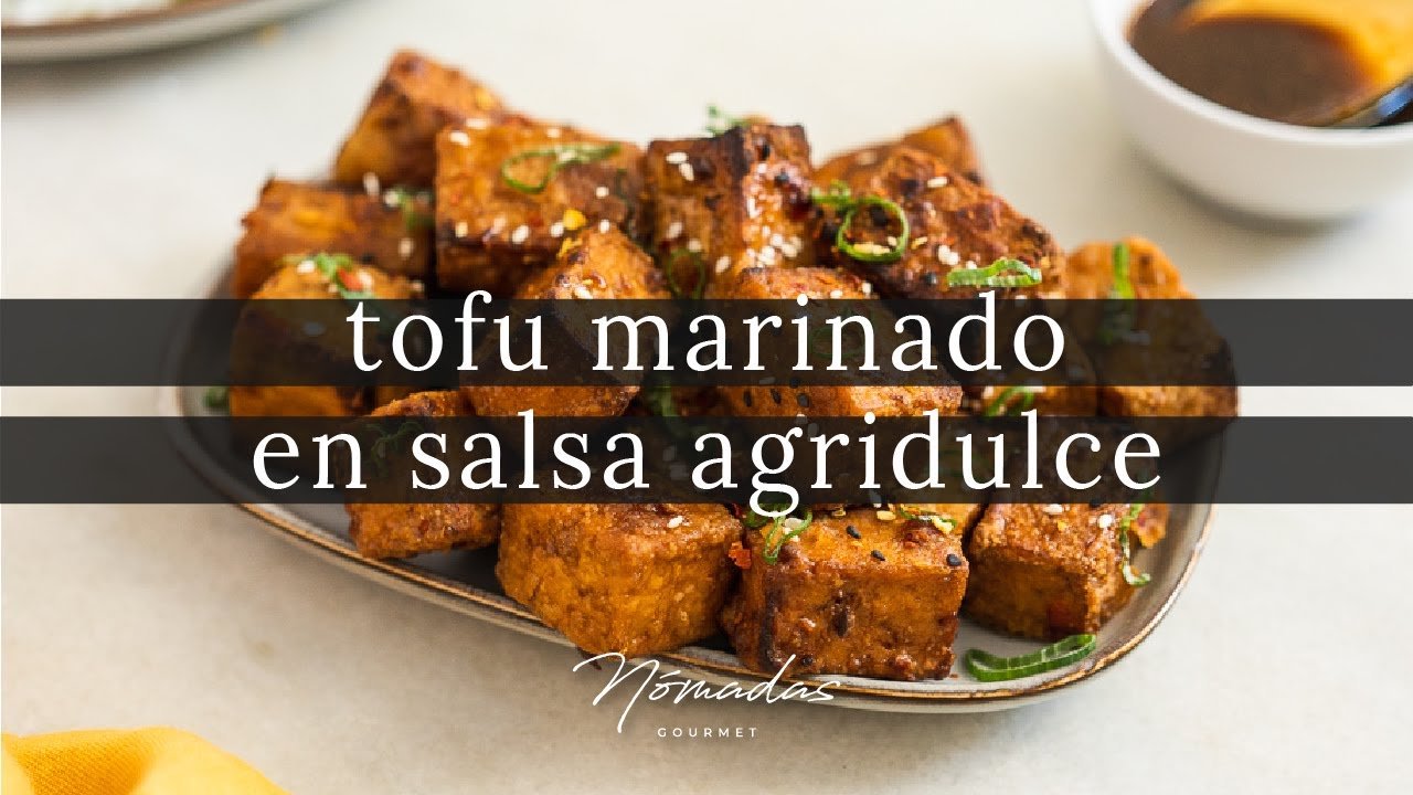 Tofu con salsa agridulce